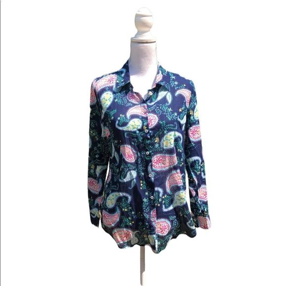 NWT TALBOTS S Long Sleeve Blouse - Picture 1 of 8
